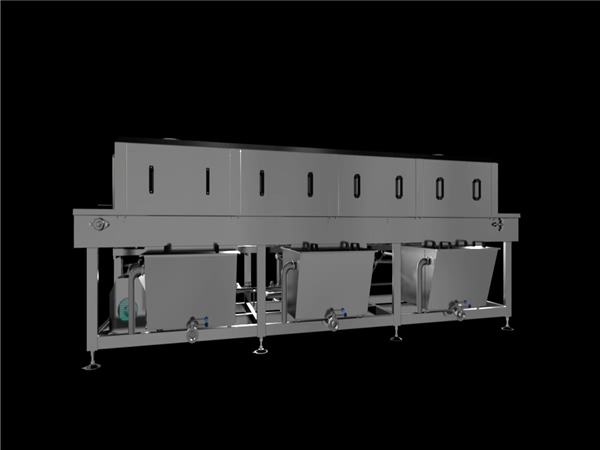 周轉筐清洗機，解決細菌殘留，降低50%能耗，提升效率80%