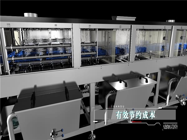 廠家直銷(xiāo)，肉食筐清洗機(jī)周轉(zhuǎn)箱清洗機(jī)批發(fā)價(jià)格