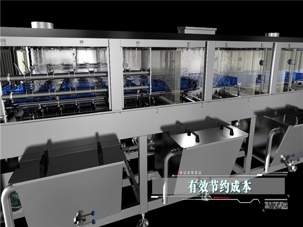 周轉(zhuǎn)箱清洗機(jī)，塑料盤子清洗機(jī)，醫(yī)藥箱清洗機(jī)，烘干式洗箱機(jī)報(bào)價(jià)