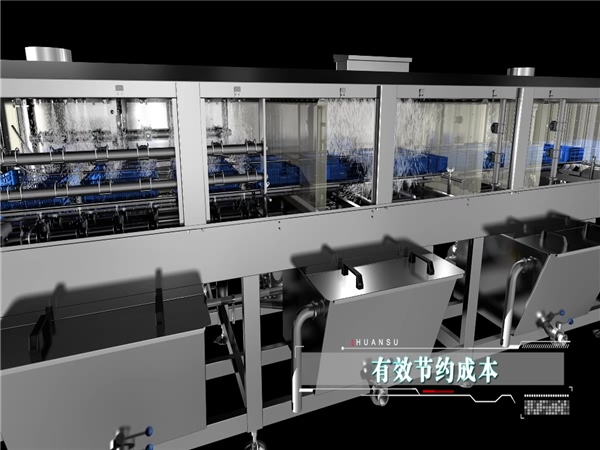 供應(yīng)洗箱機(jī)，周轉(zhuǎn)箱清洗機(jī)，飯盒洗筐機(jī)，塑料盒清洗風(fēng)干流水線