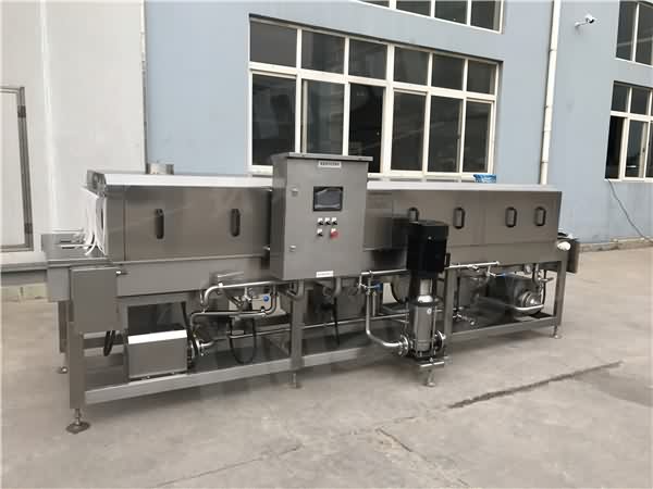 優(yōu)質(zhì)洗箱機(jī)定制,食品安全 肉類周轉(zhuǎn)箱清洗機(jī)